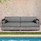 Armen Living Vivid Patio Sofa in Light Gray, , large