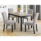 Crown Mark Forana Dining Side Chair in Black, , large