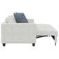 Emerald Home Furnishings Bianca Stationary Sleeper Sofa in Snowdrift, , large