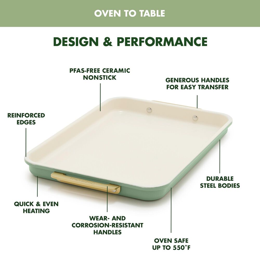 Green Pan Reserve Bakeware 7-Piece Baking Set in Sage, , large