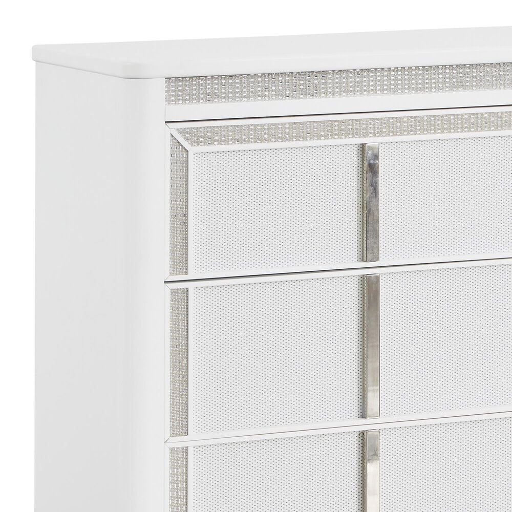 Millenium Chalanna 4-Piece Queen Bedroom Set in White Lacquer, , large