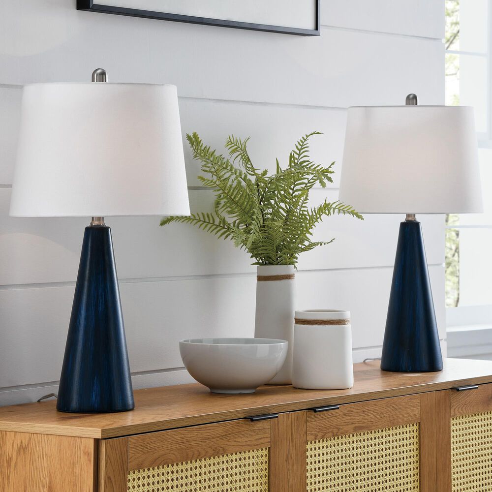 Lite Source Pillan Table Lamp in Blue &#40;Set of 2&#41;, , large