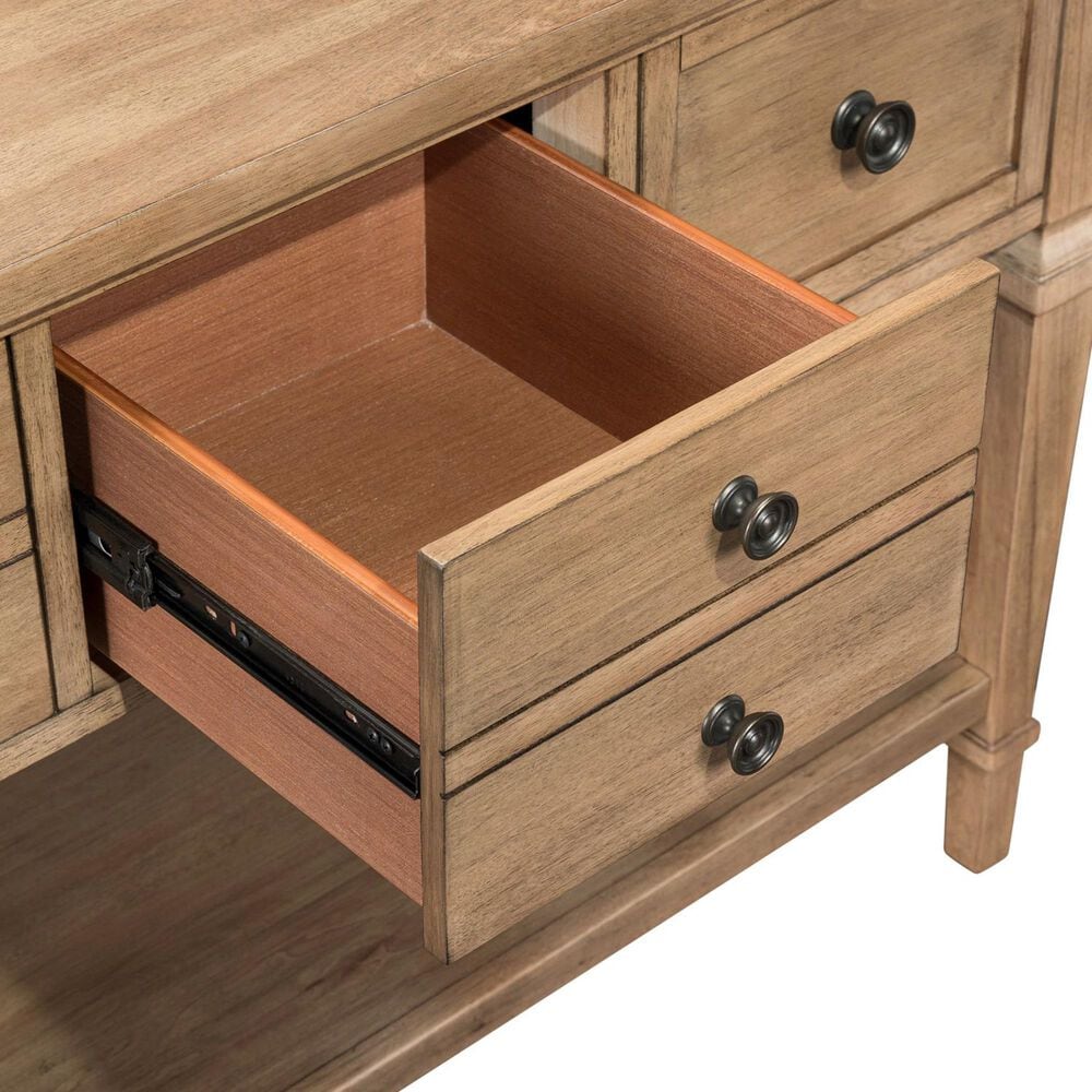 Belle Furnishings Haven Hills Sofa Table in Camel Beige, , large