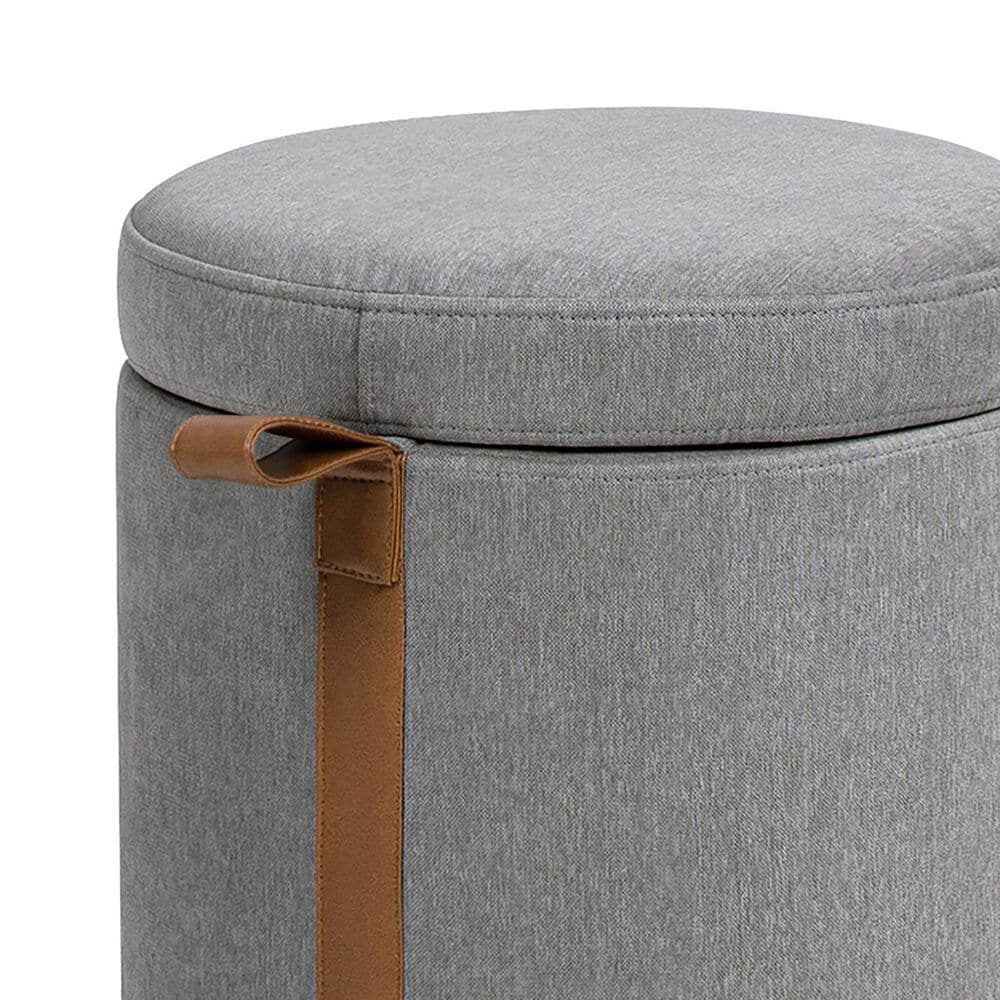 Jennifer Taylor Home Brandy Ottoman with Storage in Uptown Gray, , large