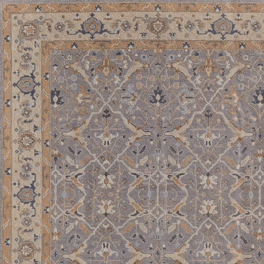 Feizy Corbitt 8&#39; Round Gray and Gold Area Rug, , large
