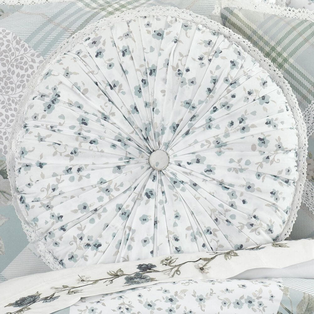 Royal Court Bungalow 15&quot; Round Throw Pillow in Spa, , large