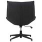 Impressions Vanity Lisa Vanity Chair with Dark Grey Cushion in Black, , large