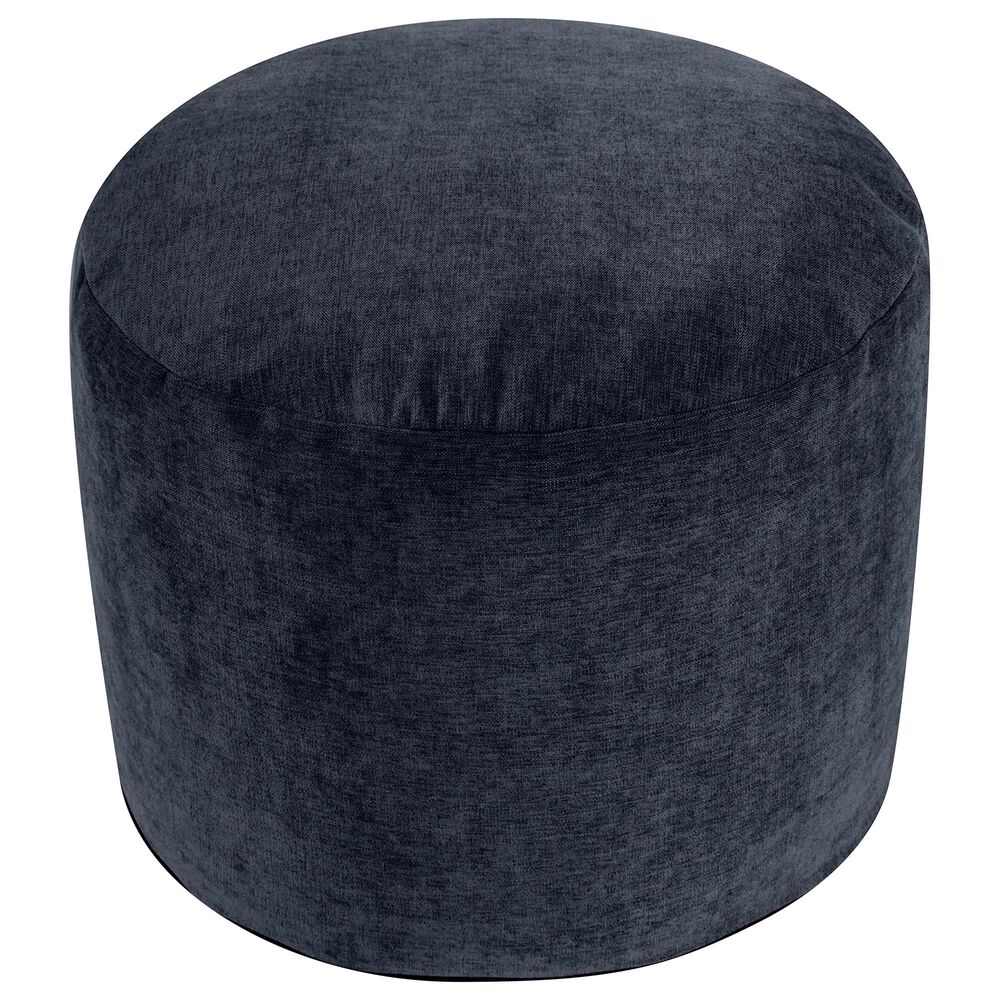 Howard Elliott Komodo Tall Pouf in Navy Blue, , large