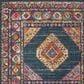 Safavieh Madison MAD133C 10" x 14" Blue and Fuchsia Area Rug, , large