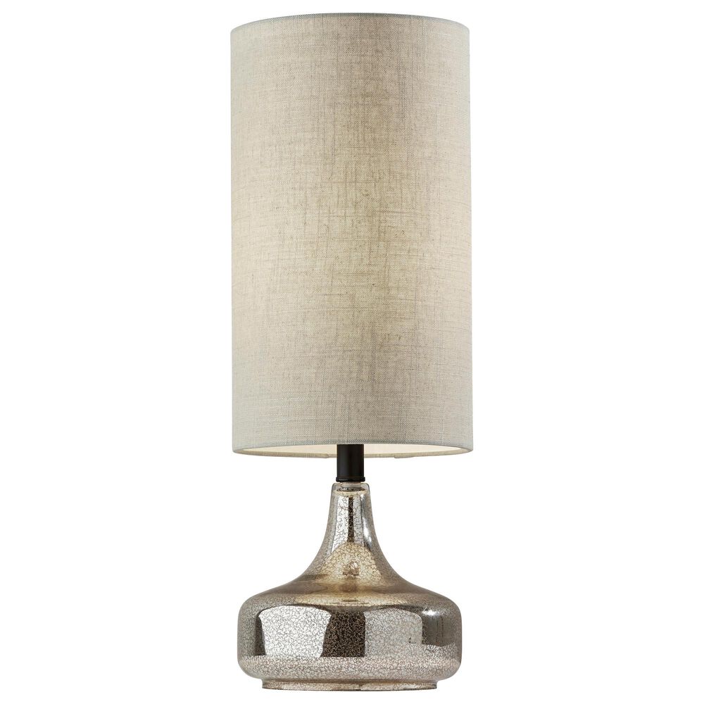 Adesso Cassandra Table Lamp in Cracked Mercury and Black, , large