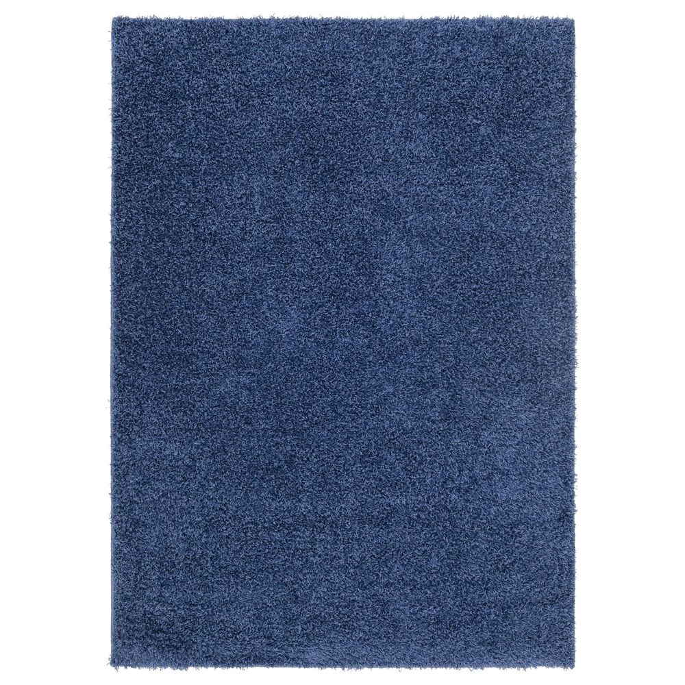 Central Oriental Geneva Shag 5" x 7" Sail Blue Area Rug, , large