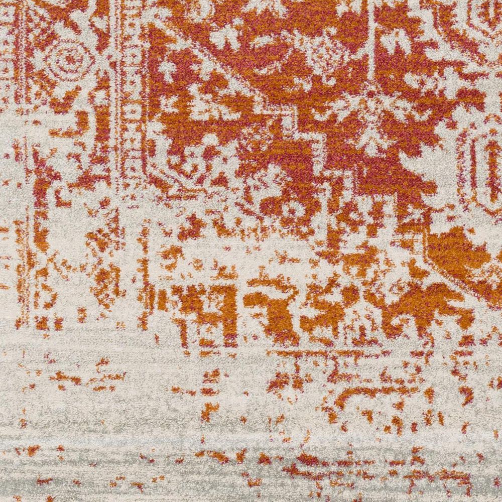 Surya Harput HAP-1019 5&#39;3&quot; x 7&#39;3&quot; Orange, Gray and Garnet Area Rug, , large