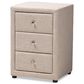 Baxton Studio Tessa 3-Drawer Nightstand in Beige, , large