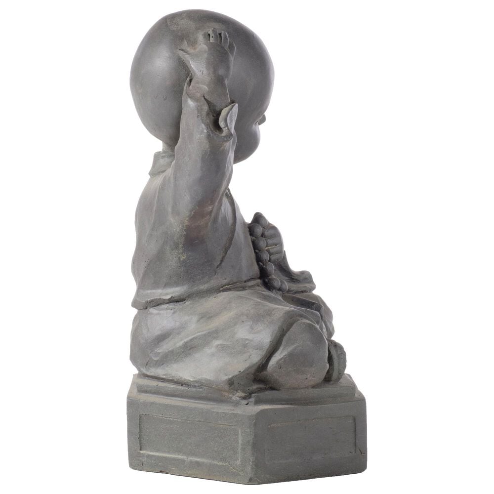 Alfresco Home Dreaming Buddha Patio Statue in Brown, , large