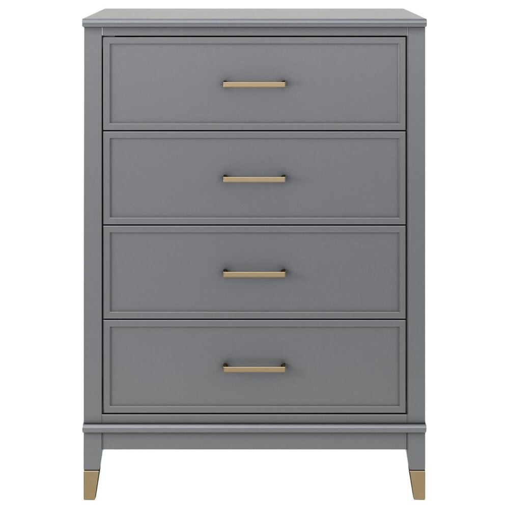 CosmoLiving by Cosmopolitan Westerleigh 4 Drawer Chest in Graphite, , large