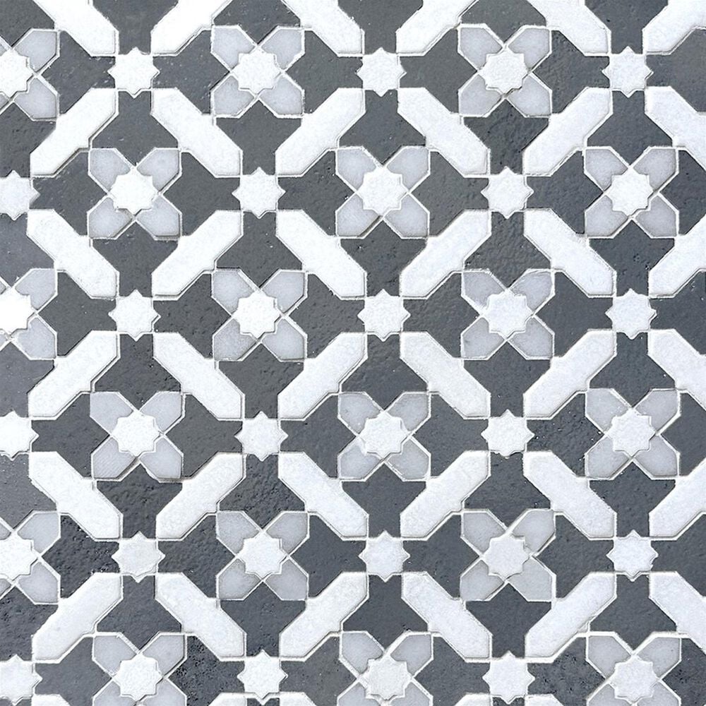 Soho Studio Alpana Safi Cloud 11.81" x 11.81" Cement and Lava Stone Mosaic Sheet, , large