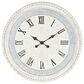 Maple and Jade 22" Wall Clock in White, , large