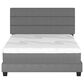 Accent Sicily Queen Upholstered Platform Bed in Grey, , large