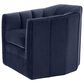 Eichholtz Delancey Swivel Chair in Midnight Blue Velvet, , large