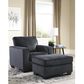 Ashley Altari Ottoman in Slate, , large