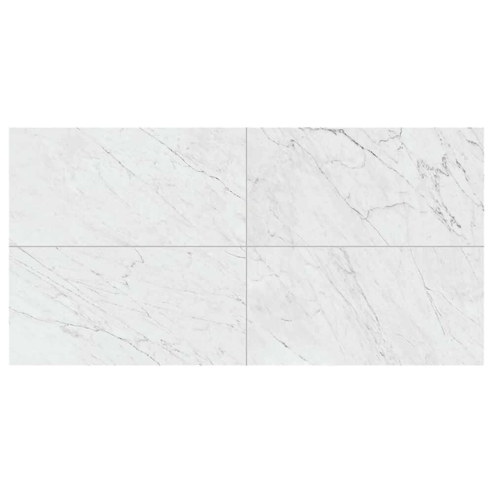 Dal-Tile Marble Attache Diamond Carrara 12" x 24" Porcelain Tile, , large