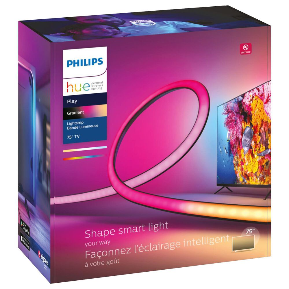Philips 75&quot; Play Gradient Lightstrip in White and Ambiance, , large