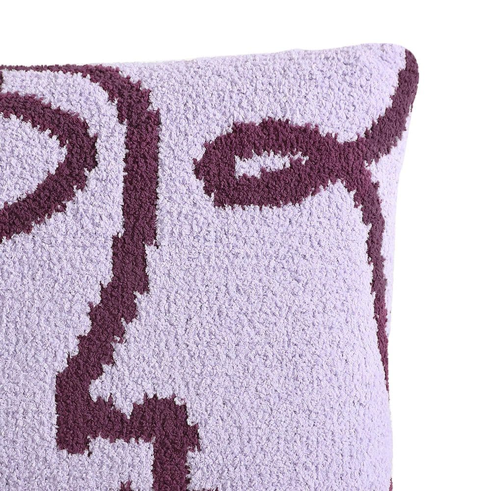Sunday Citizen Faces 20&quot; Square Throw Pillow in Grape and Lavender, , large