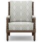 Lexington Furniture Ocean Breeze Maarten Accent Chair in Tan, Teal and Green, , large