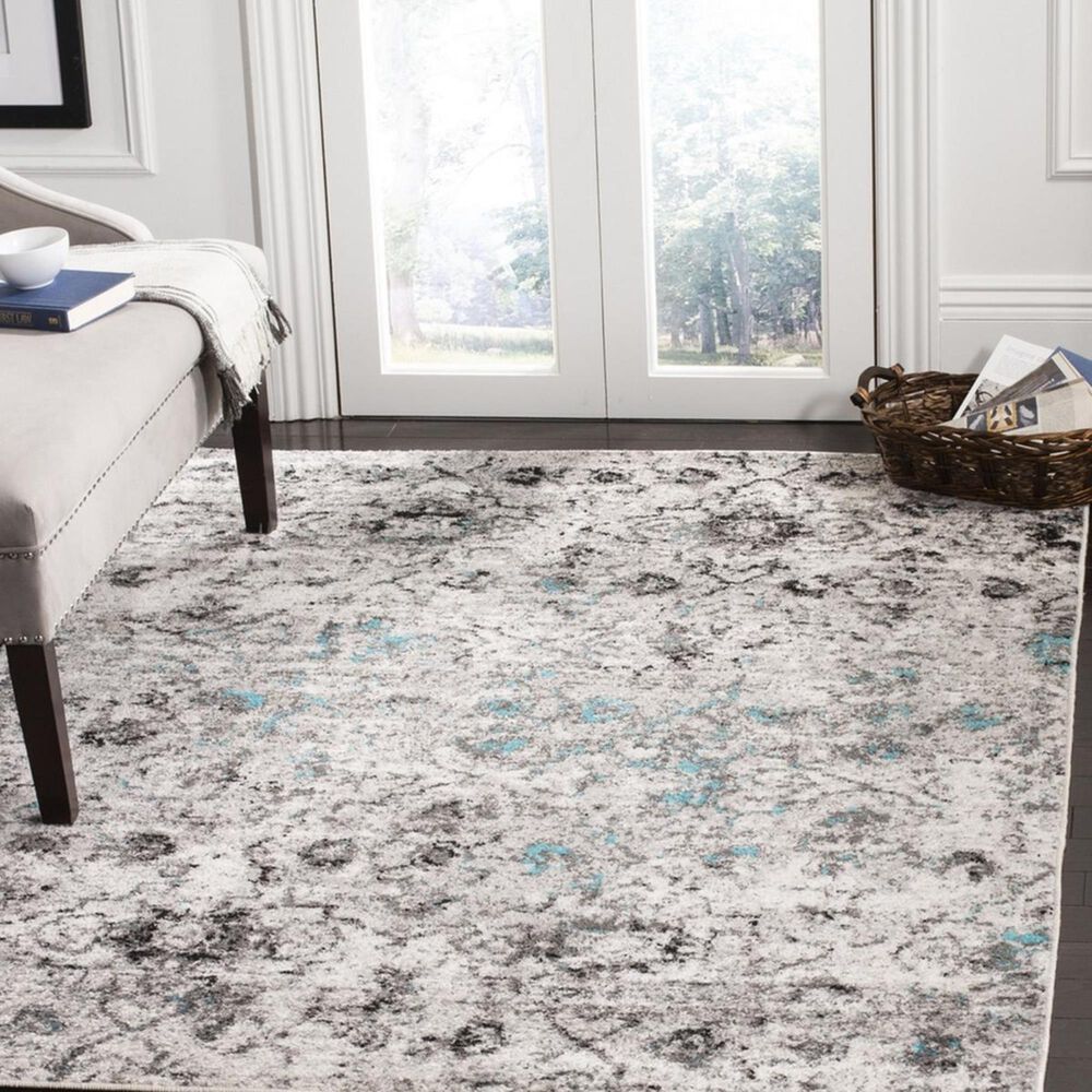 Safavieh Adirondack ADR135C 3&#39; x 5&#39; Grey and Black Area Rug, , large