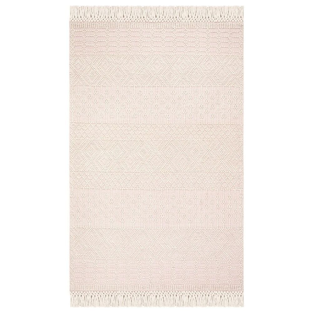 Safavieh Natura 4" x 6" Ivory and Pink Area Rug, , large