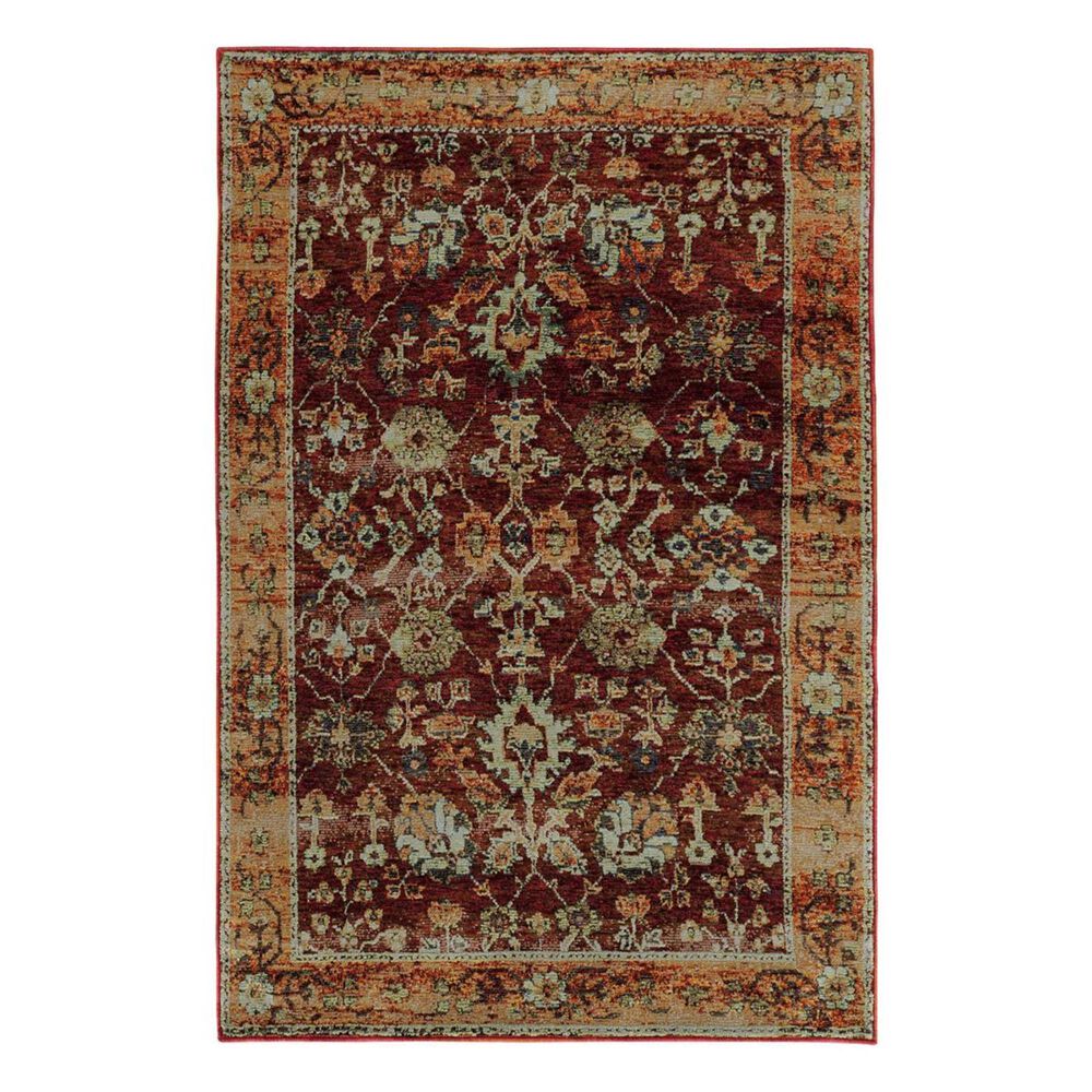 Oriental Weavers Andorra 7154A 2"3" x 8" Red Runner, , large