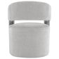 Furniture of America Rivena Modern Arm Chair with Casters in Light Gray, , large