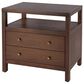 Butler Specialty Company Nora 2-Drawer Wide Nightstand with Open Shelf in Walnut, , large