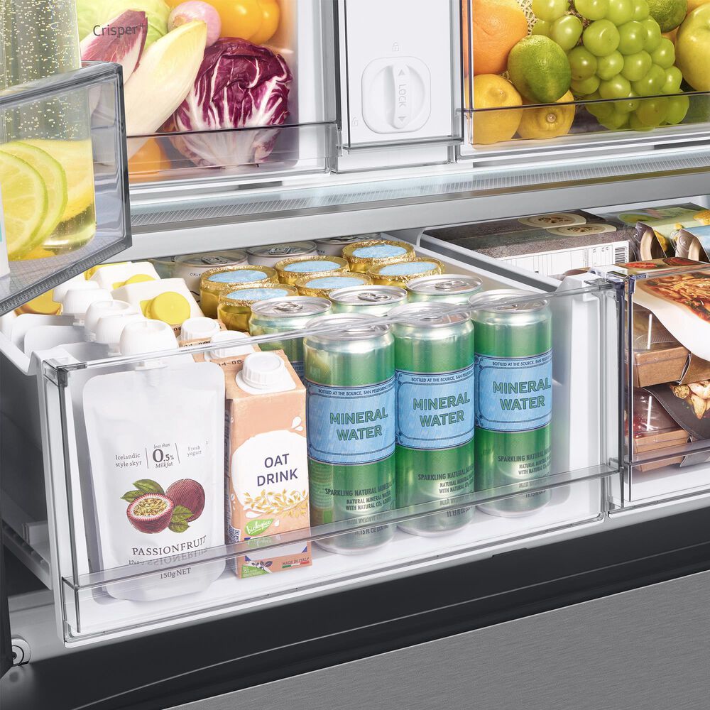 Samsung Bespoke Bespoke 24 Cu. Ft. Counter Depth French Door Refrigerator - Stainless Steel Panels Included, , large