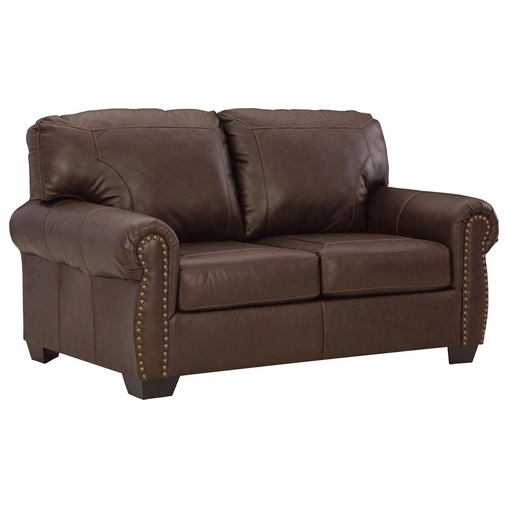 Ashley Colleton Stationary Sofa and Loveseat Set in Dark Brown, , large