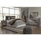 Signature Design by Ashley Derekson 5 Drawer Chest in Walnut and Gray, , large