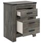 Ashley Frandern 5-Piece Twin Bookcase Storage Bedroom Set in Rustic Warm Gray, , large
