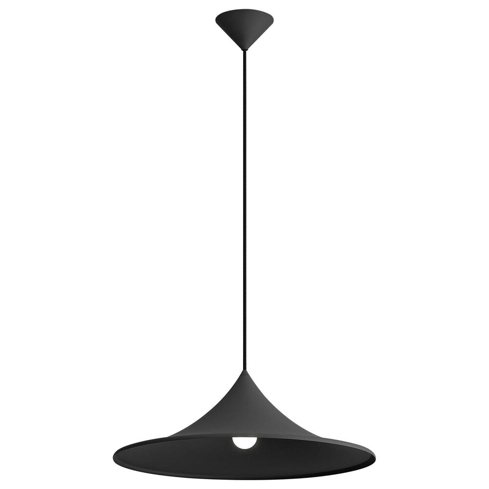 Golden Lighting Vistara 19.75" 1-Light Pendant in Sand Black, , large
