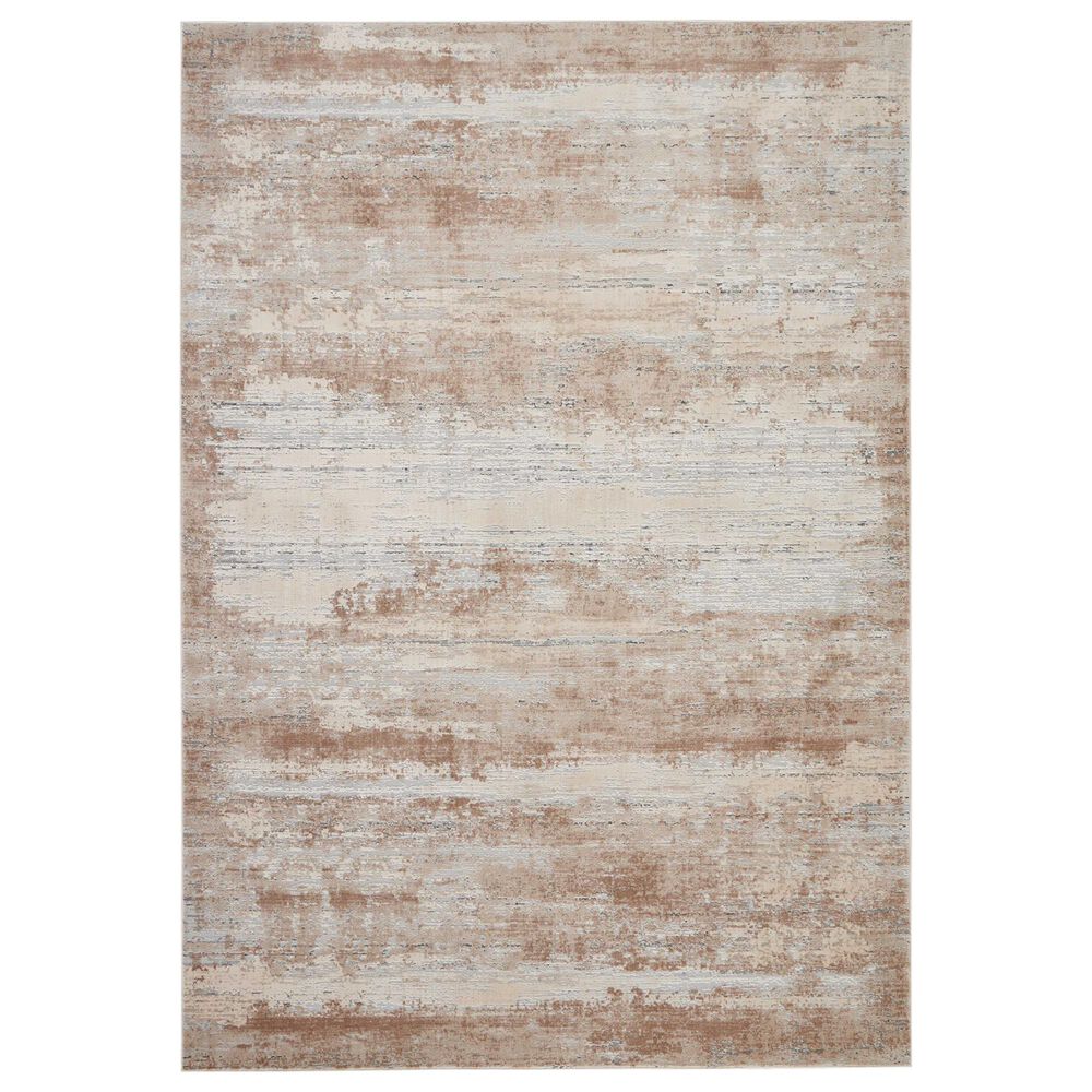 Nourison Rustic Textures RUS03 9"3" x 12"9" Beige Area Rug, , large