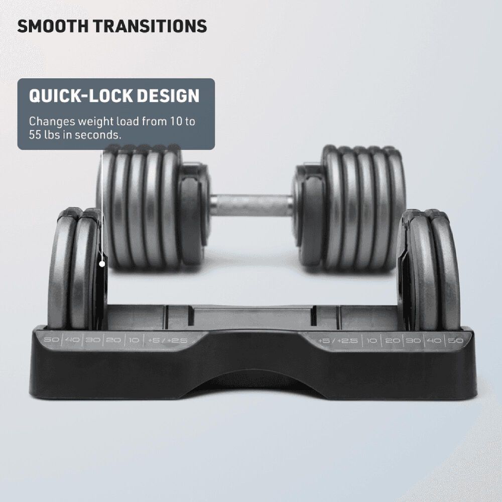 NordicTrack Select-A-Weight Adjustable Dumbbell in Black, , large