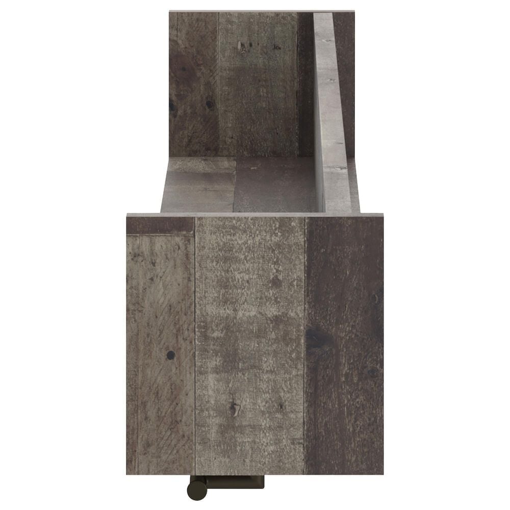Ashley Neilsville Wall Mounted Coat Rack with Shelf in Gray and Brown, , large