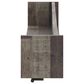 Ashley Neilsville Wall Mounted Coat Rack with Shelf in Gray and Brown, , large