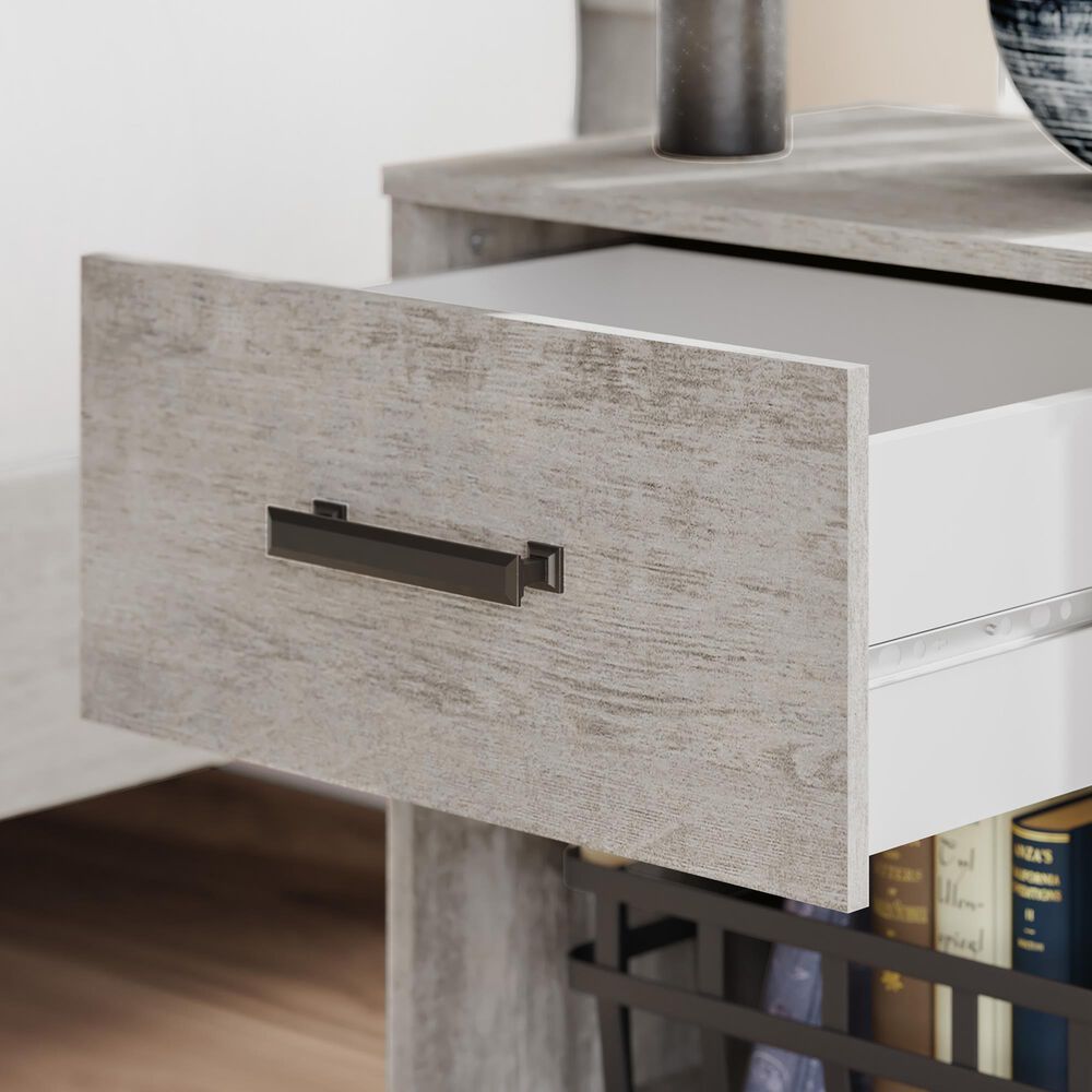 Ashley Shawburn 1-Drawer Nightstand in Light Gray, , large