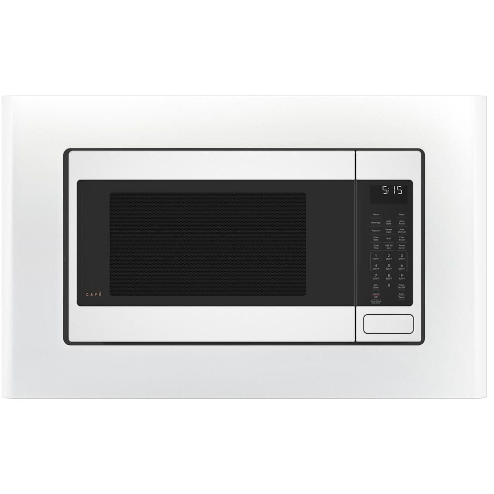 Cafe 30&quot; Built-In Microwave Trim Kit in White Matte, , large