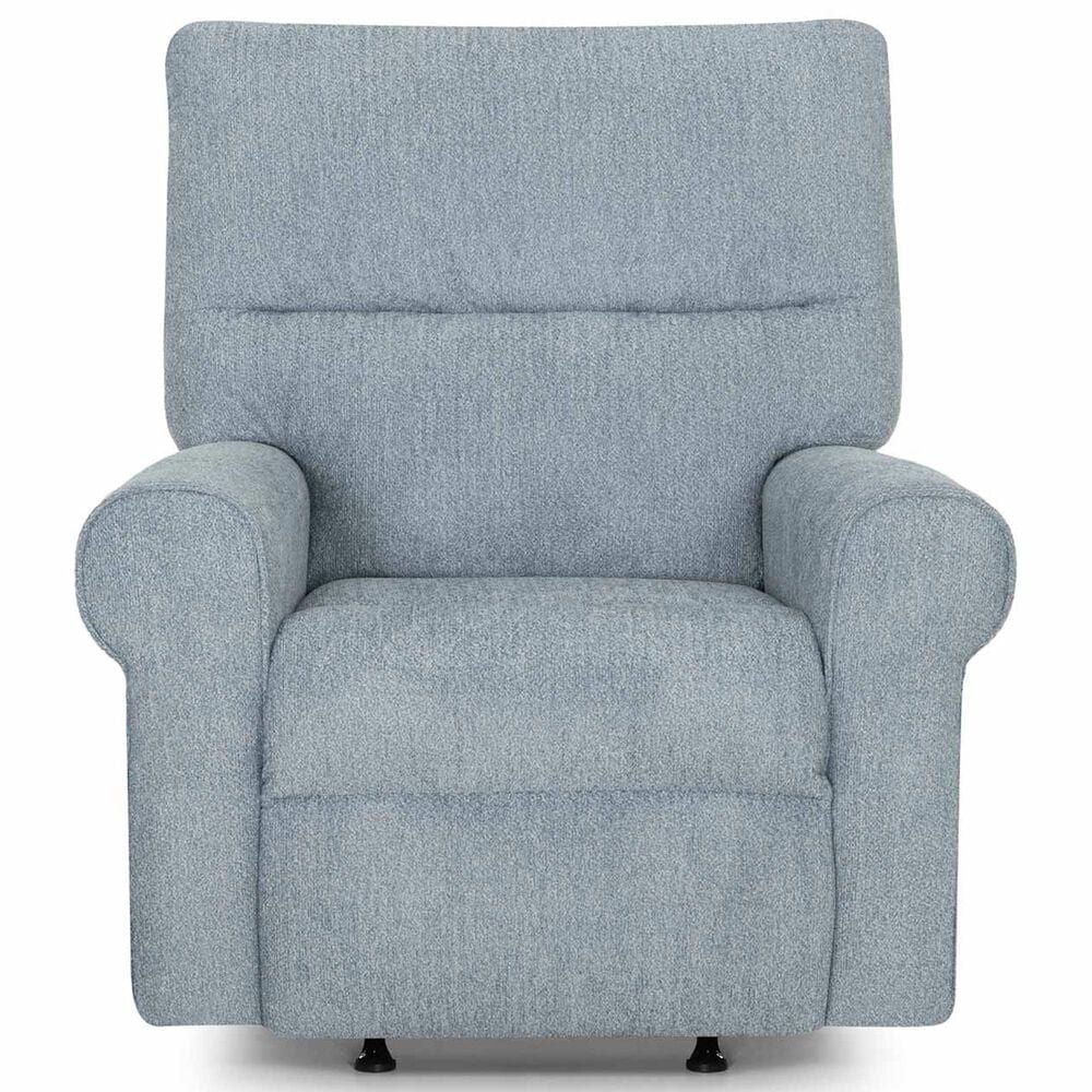 Moore Furniture Morgan Manual Rocker Recliner in Cakepop Chambray, , large