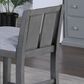 HOMLUX 3-Piece Counter Height Dining Set with Shelves and 2-Chair in Gray, , large