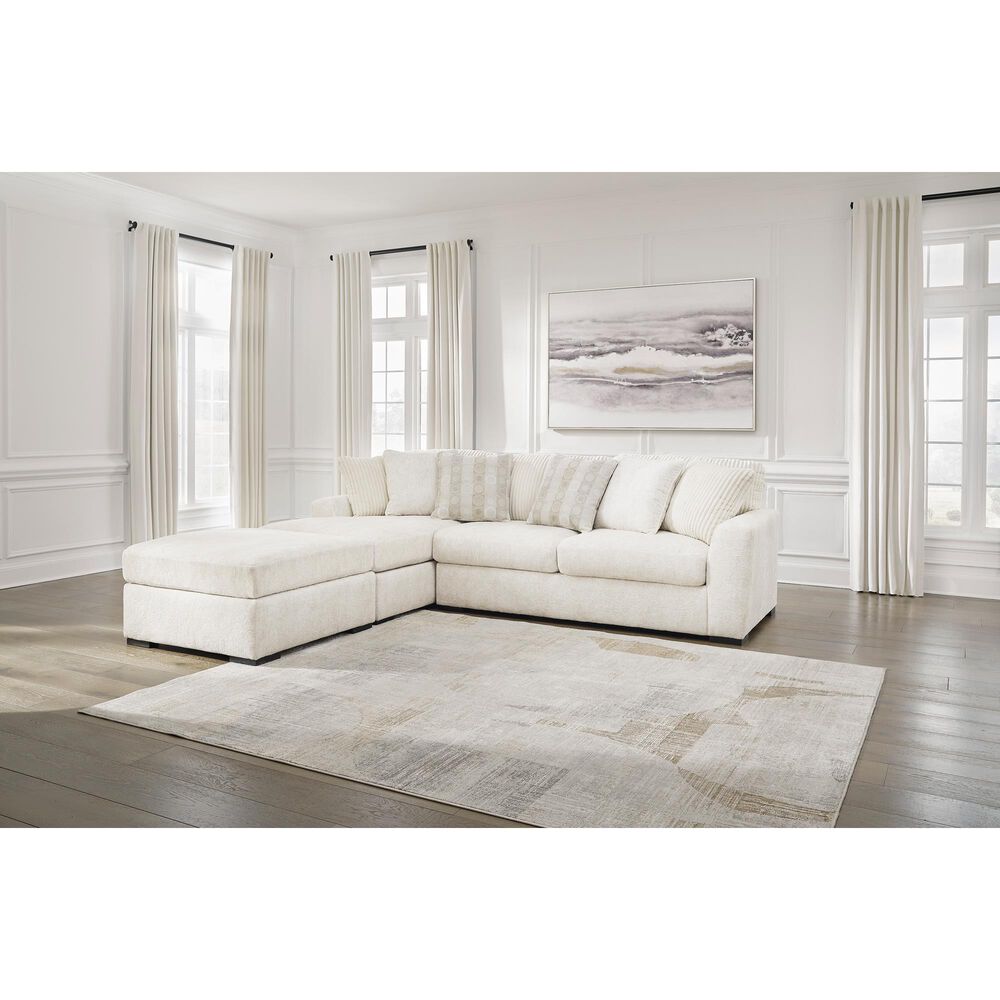 Ashley Chessington Oversized Accent Ottoman in Ivory, , large