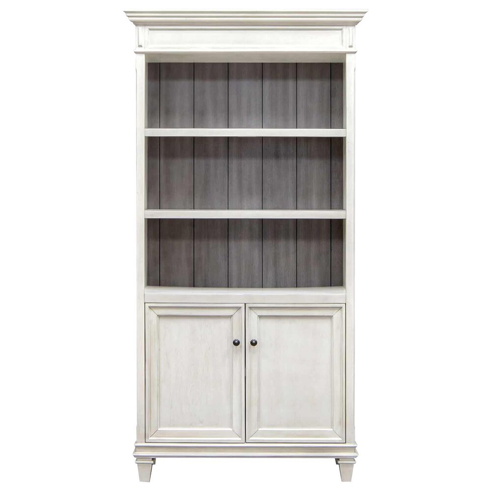 Wycliff Bay Hartford Lower Doors Bookcase in White NFM