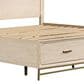 Furniture of America Sandnes King Platform Bed in Light Oak and Bronze, , large