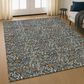 Dalyn Rug Company Soft Essentials Floral Graphite 9" x 12" Indoor/Outdoor Area Rug, , large